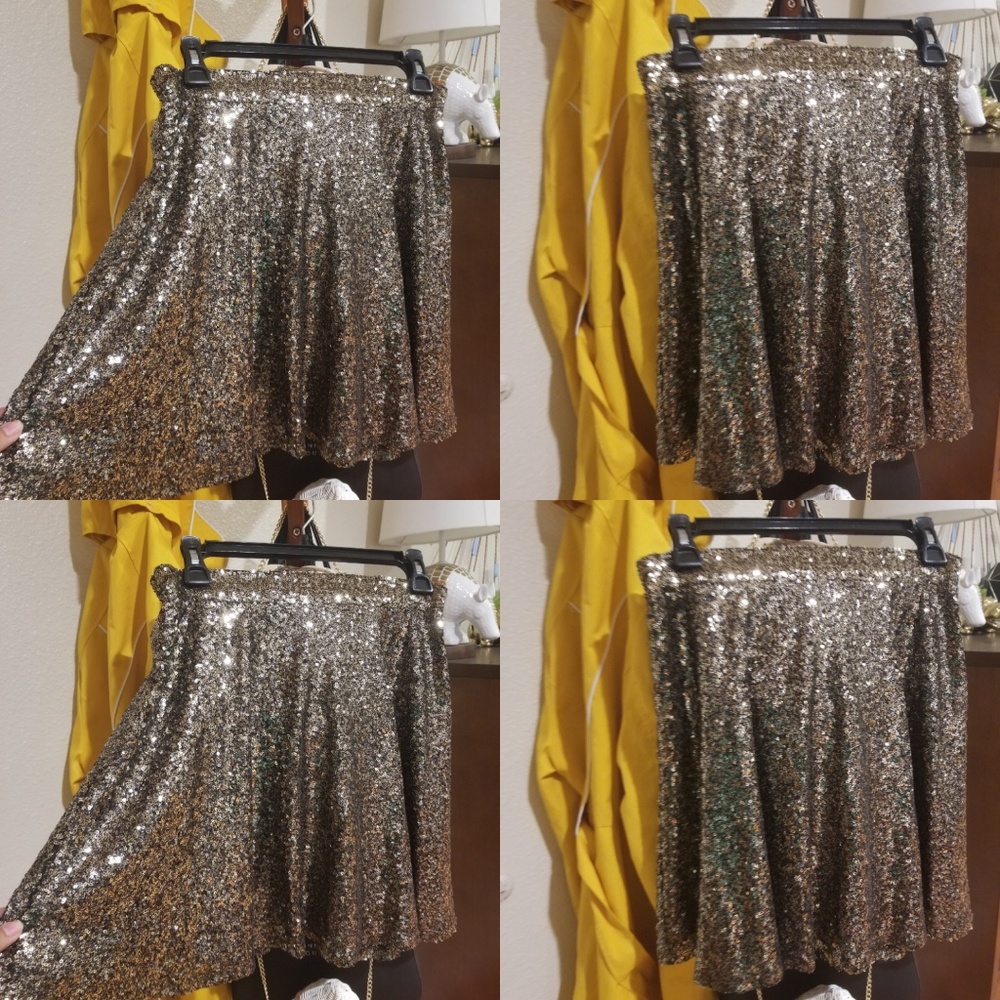 Xhilaration skater skirt sequins